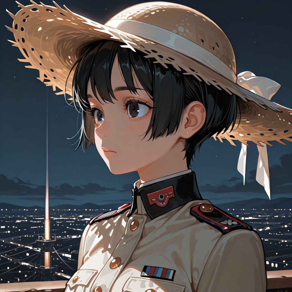 アンバランスな夜景の麦わら