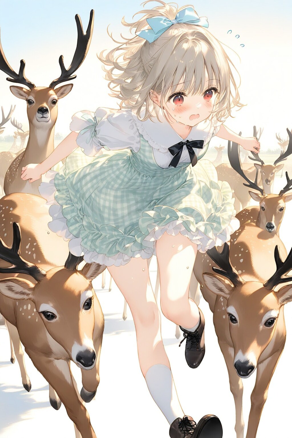 鹿さん、いや～～～～🦌🦌