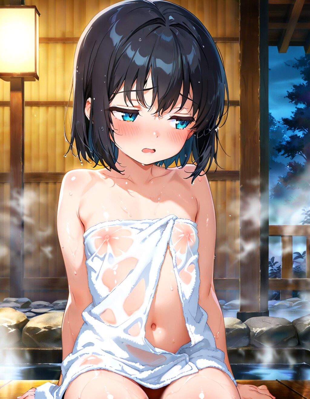 透けタオルloli