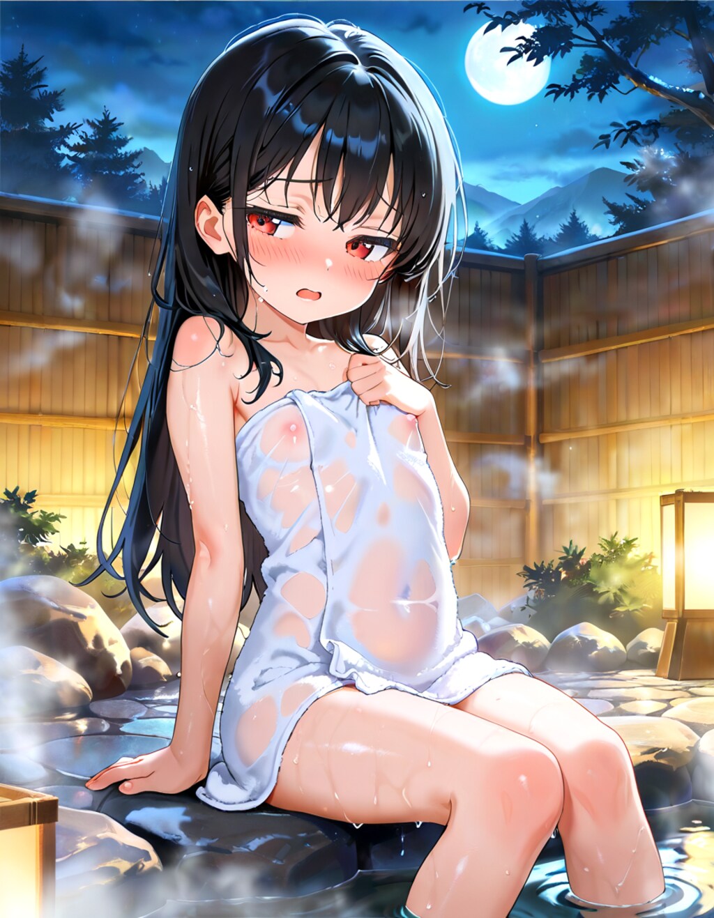 透けタオルloli