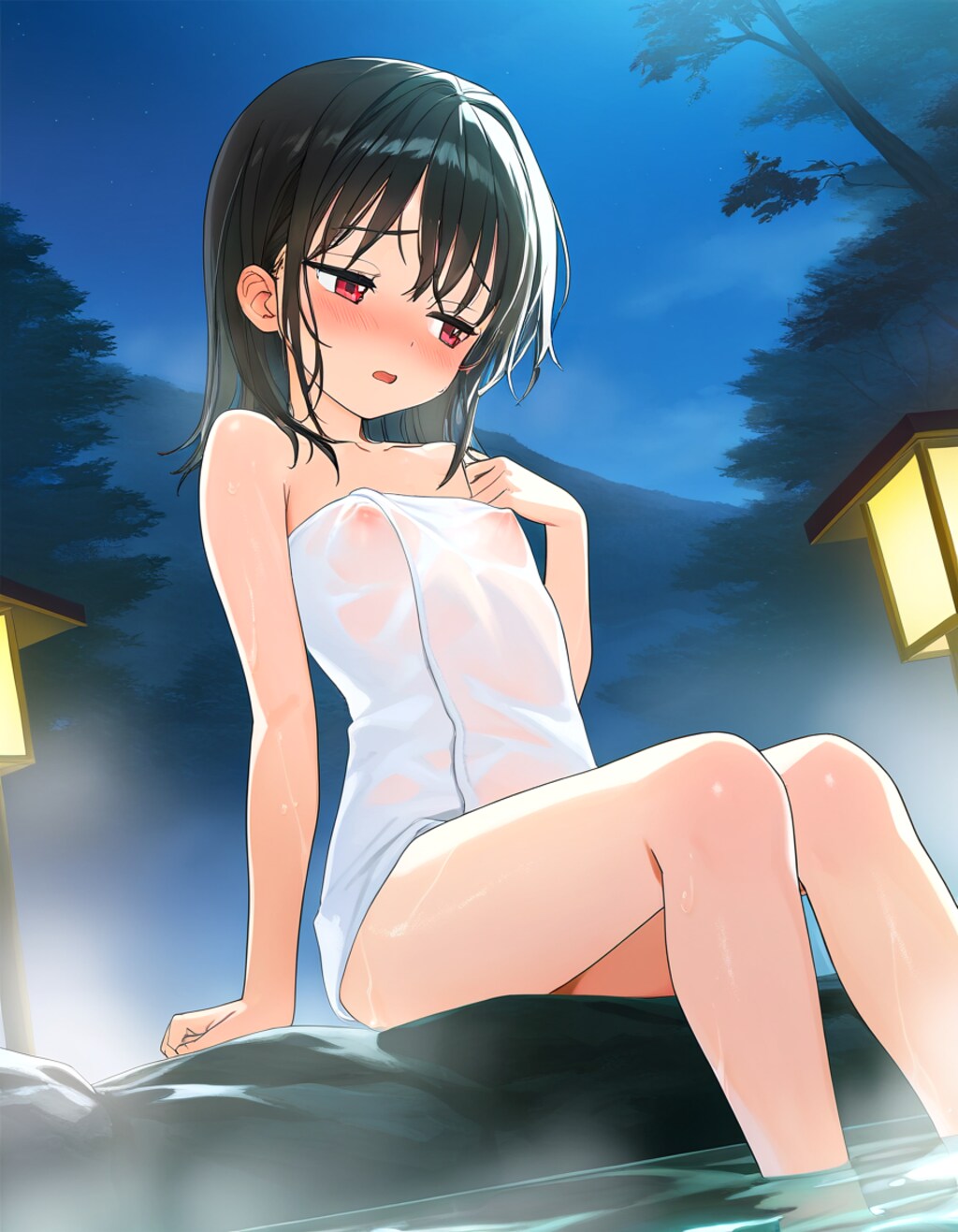 透けタオルloli