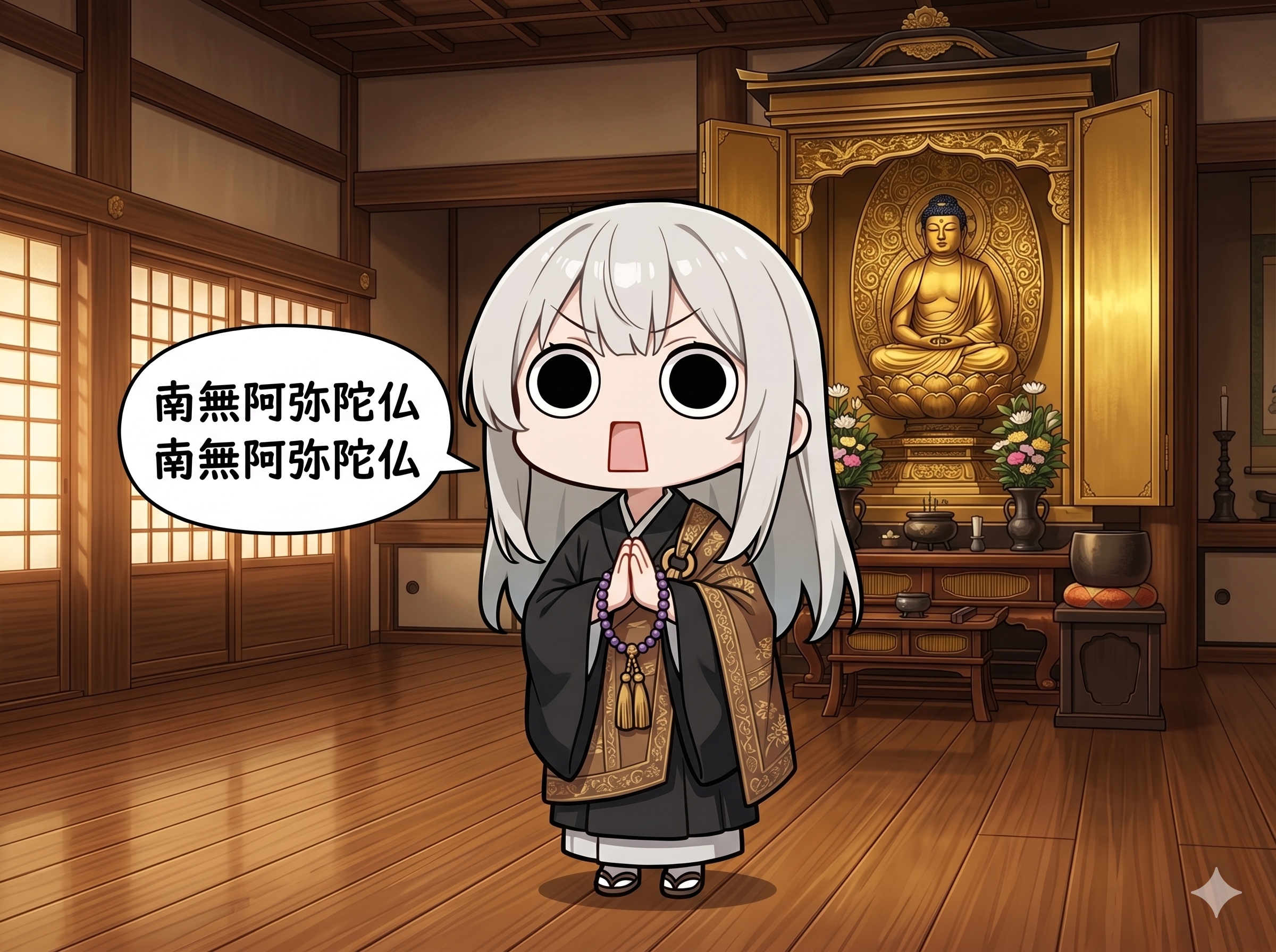 24時間不断念仏会結願えらいこっちゃ嬢