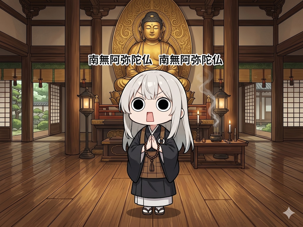 24時間不断念仏会結願えらいこっちゃ嬢
