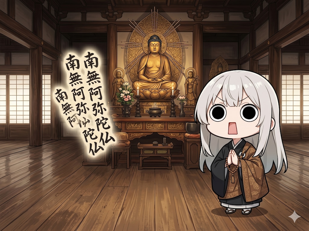 24時間不断念仏会結願えらいこっちゃ嬢