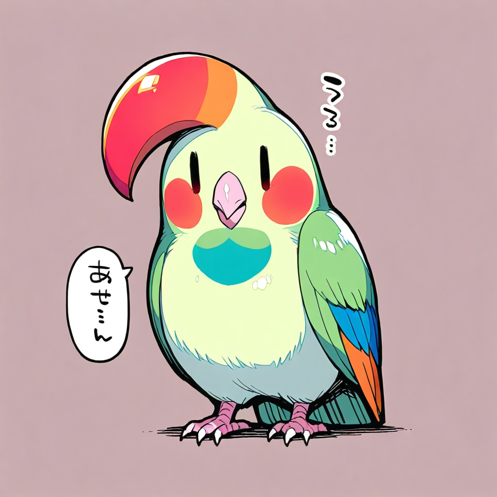喋るオウムとインコ