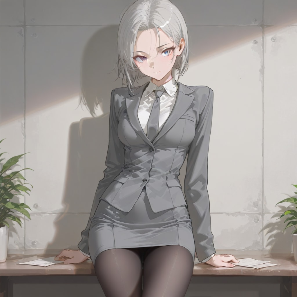 (1105)銀髪ちゃん秘書？