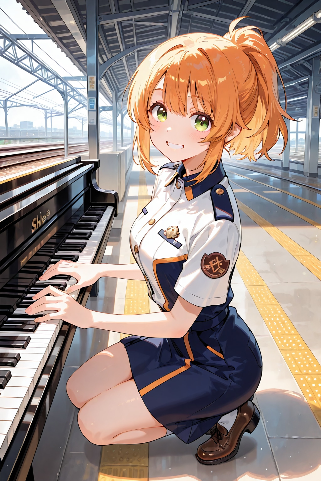 当駅の発車メロディーは、私の生演奏です。