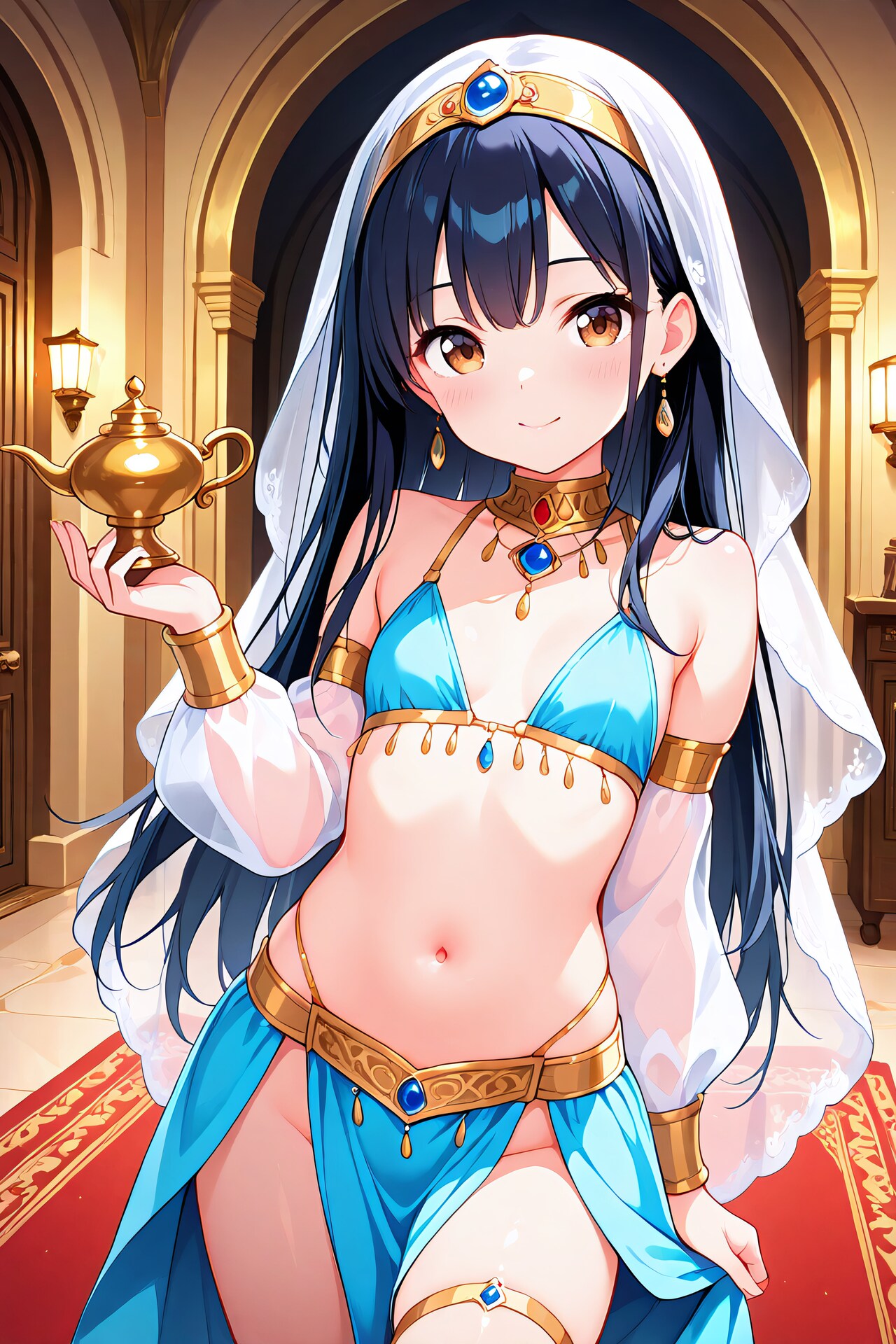 ベリーダンス衣装な黒髪ちゃん
