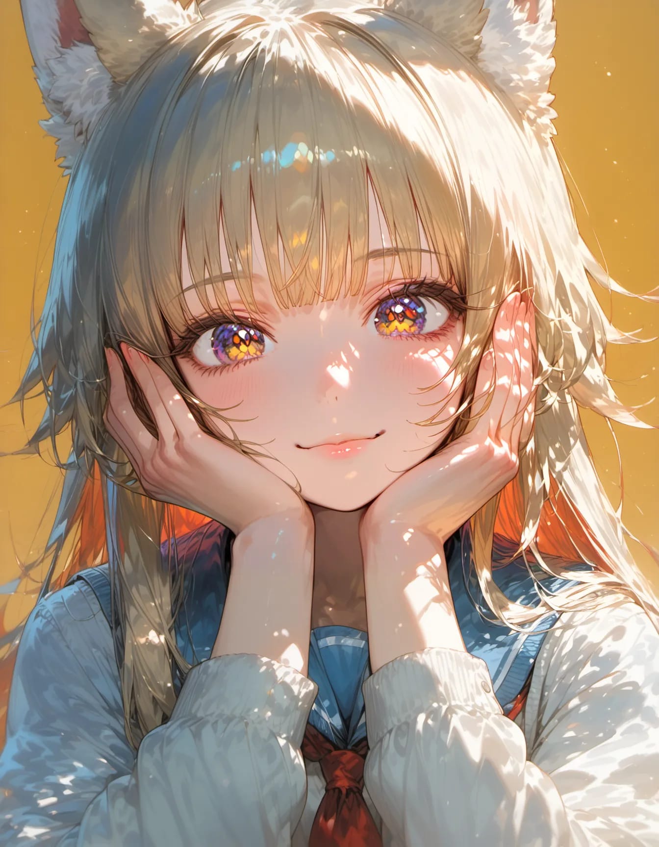 A Gaze Forged in Liquid Gold | の人気AIイラスト・グラビア