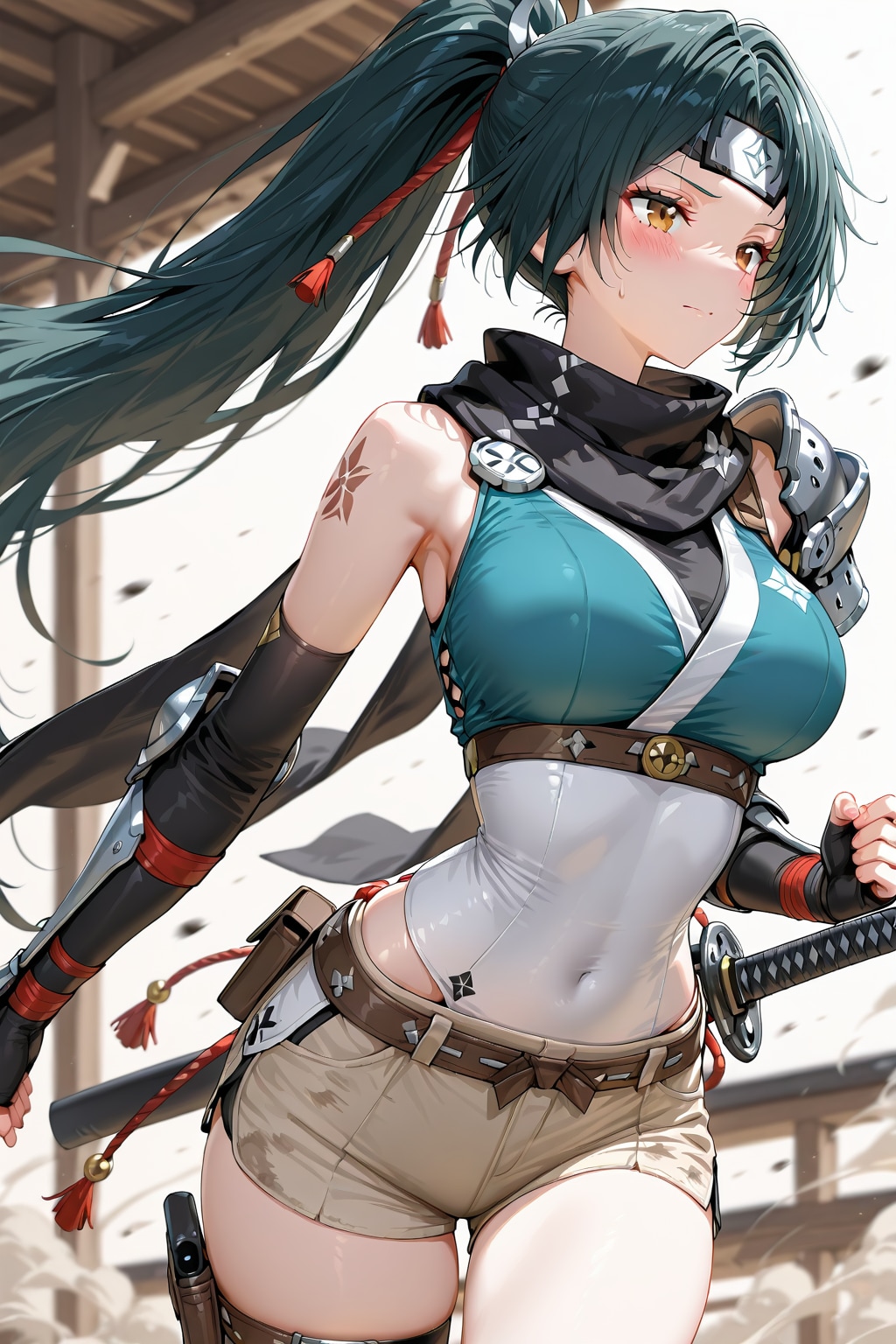 ポニーティルのくのいち | の人気AIイラスト・グラビア