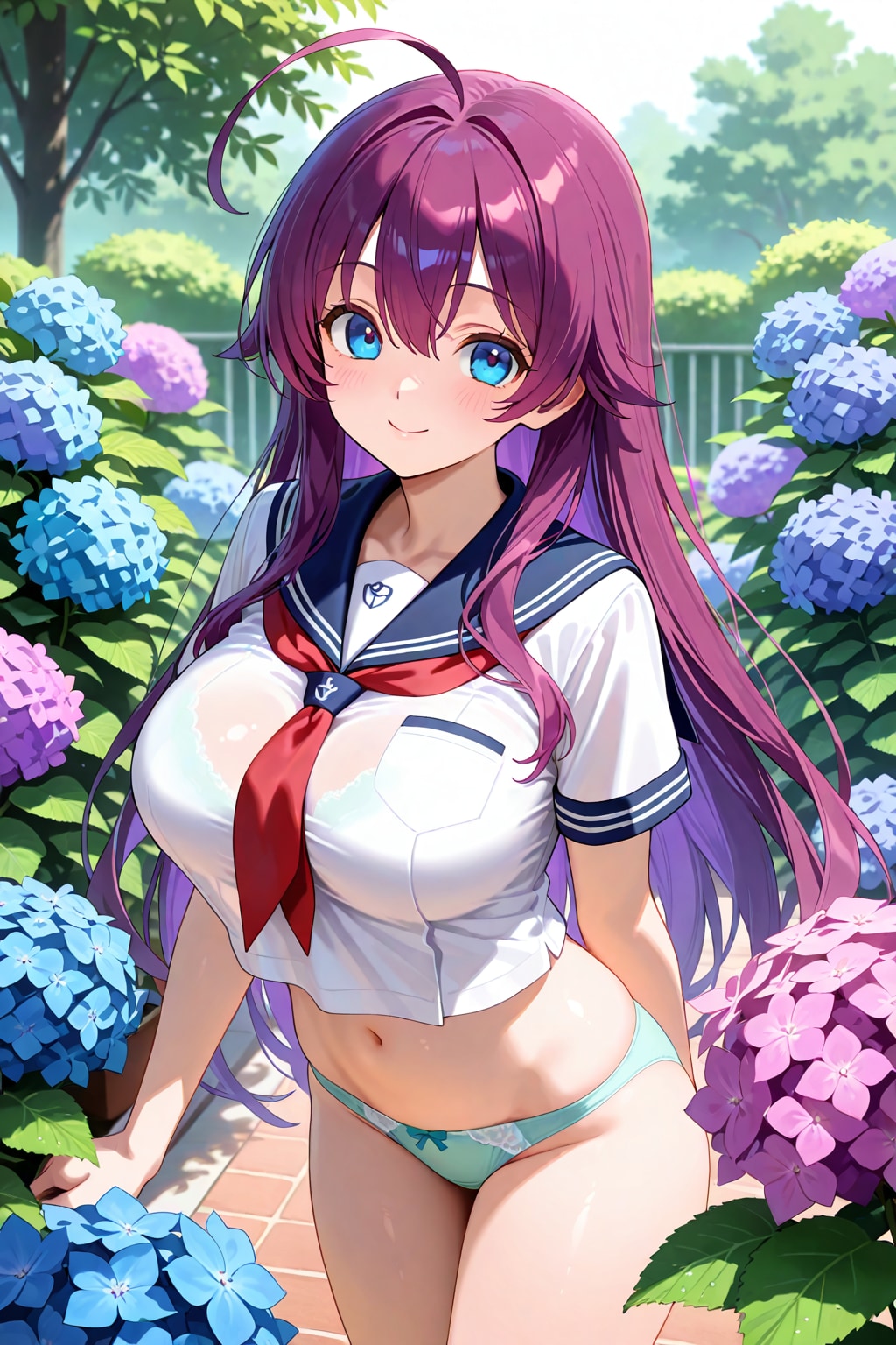 紫陽花…