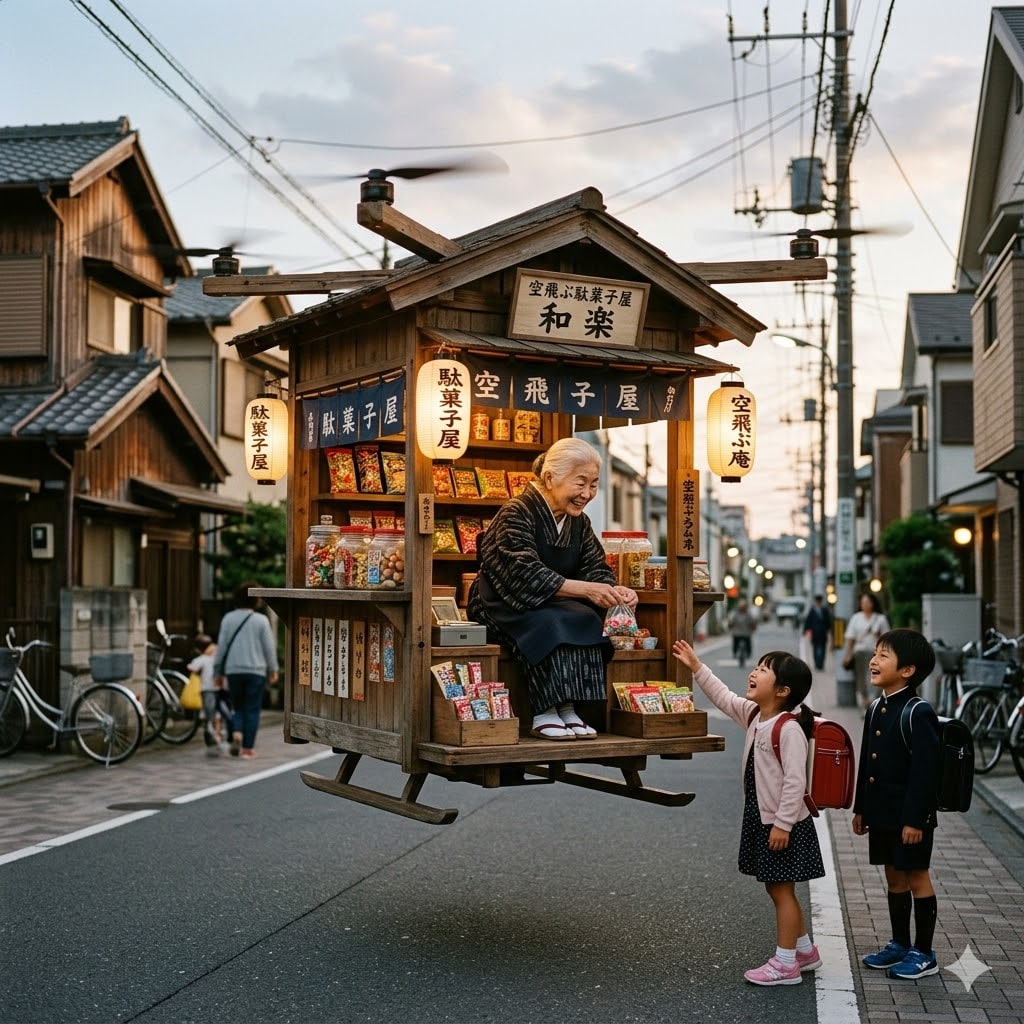 移動式のドローン駄菓子屋