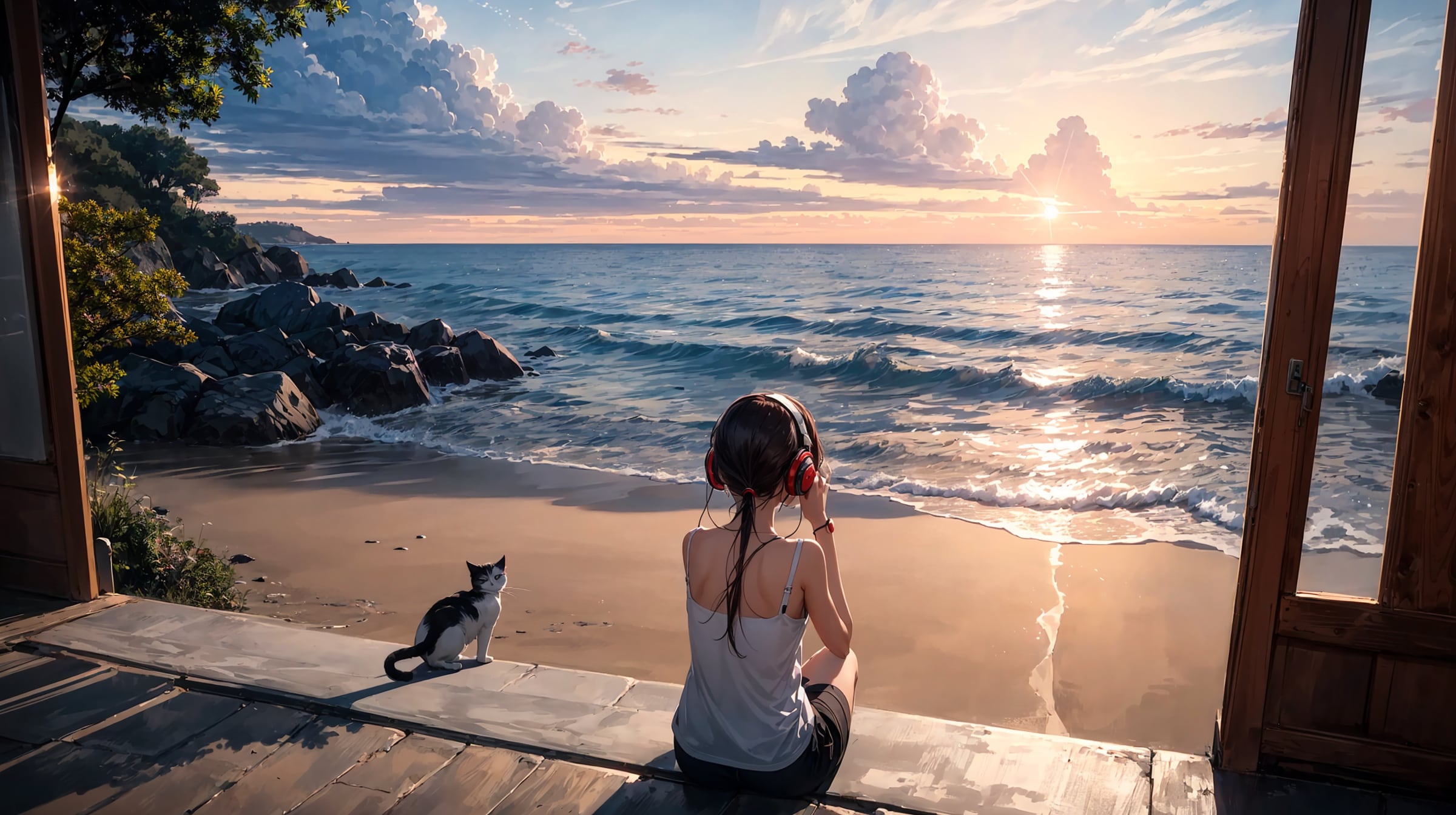 夕映え | の人気AIイラスト・グラビア