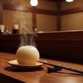 深夜食堂のお通しの揚げ出し豆腐とふろふき大根と株の田楽 3枚目