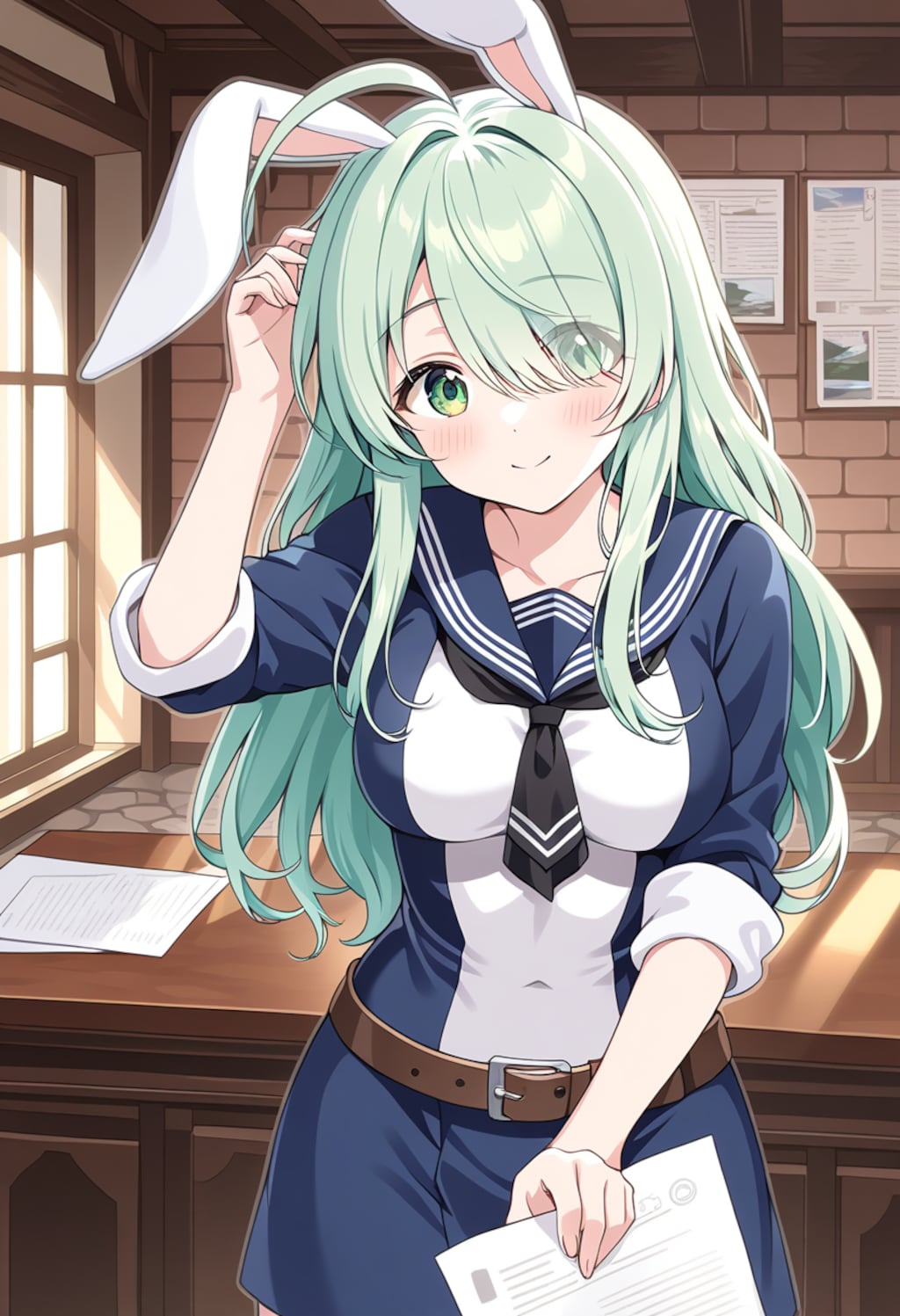 クラリディア(書類出来たー、なでてー)[days AI]