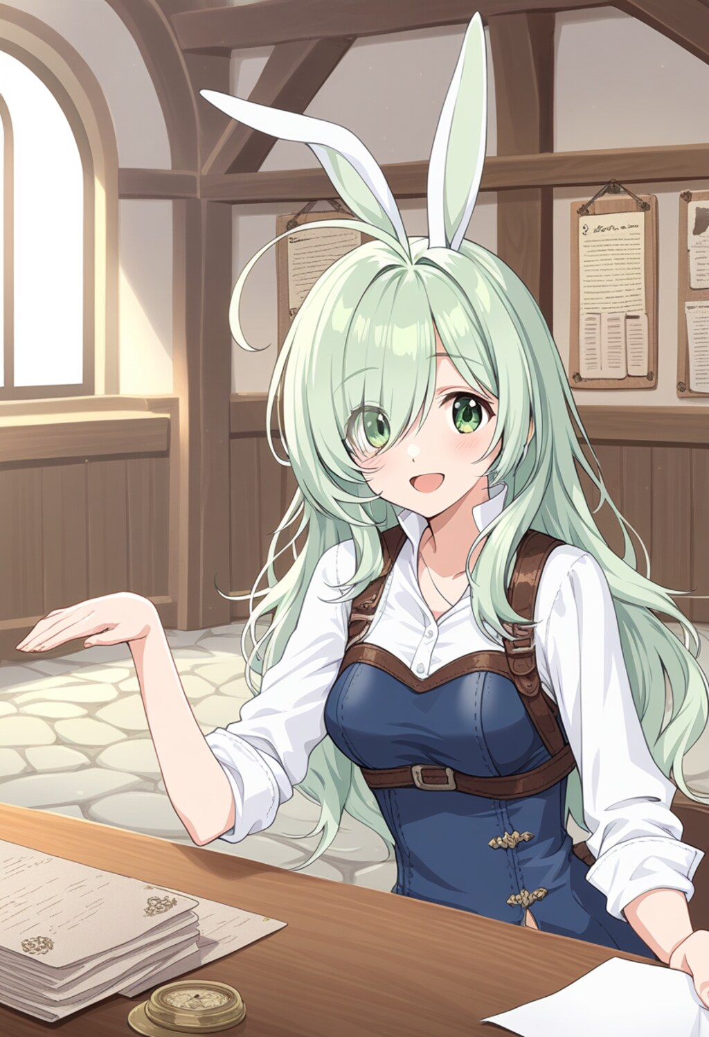 クラリディア(書類出来たー、なでてー)[days AI]