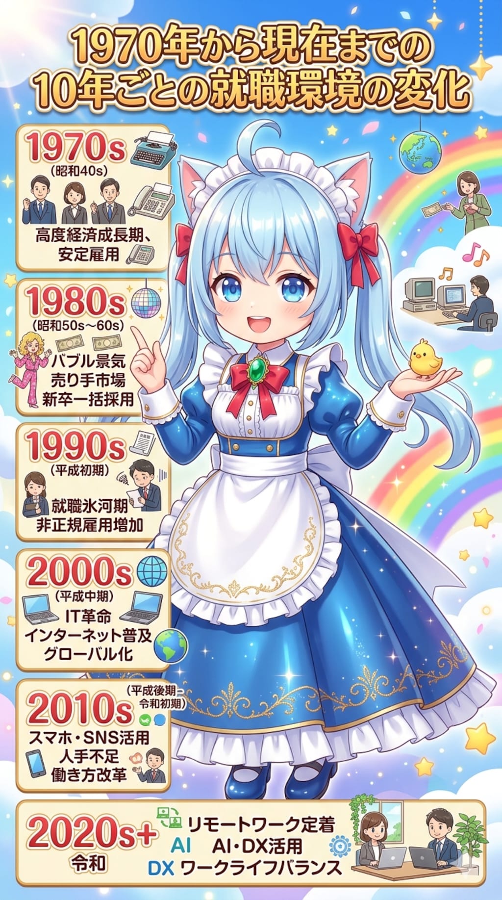 10年後との就職環境の変化