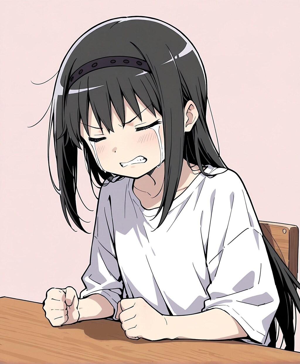 連休が終わる時のほむらちゃん