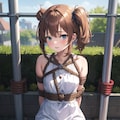ロープで縛られてる女の子！（亀甲縛り） 7枚目