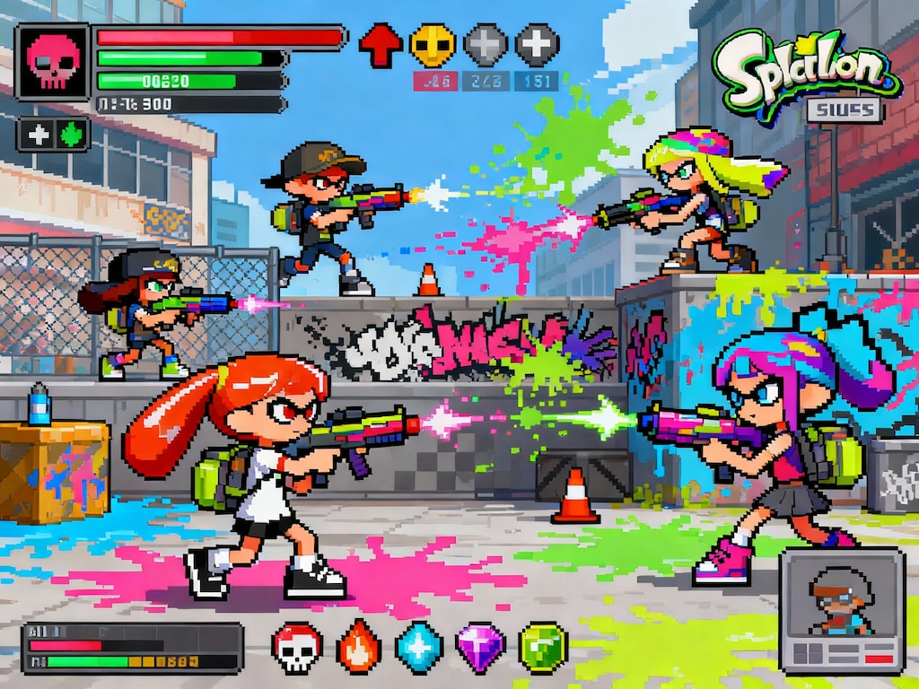 レトロゲー風スプラ