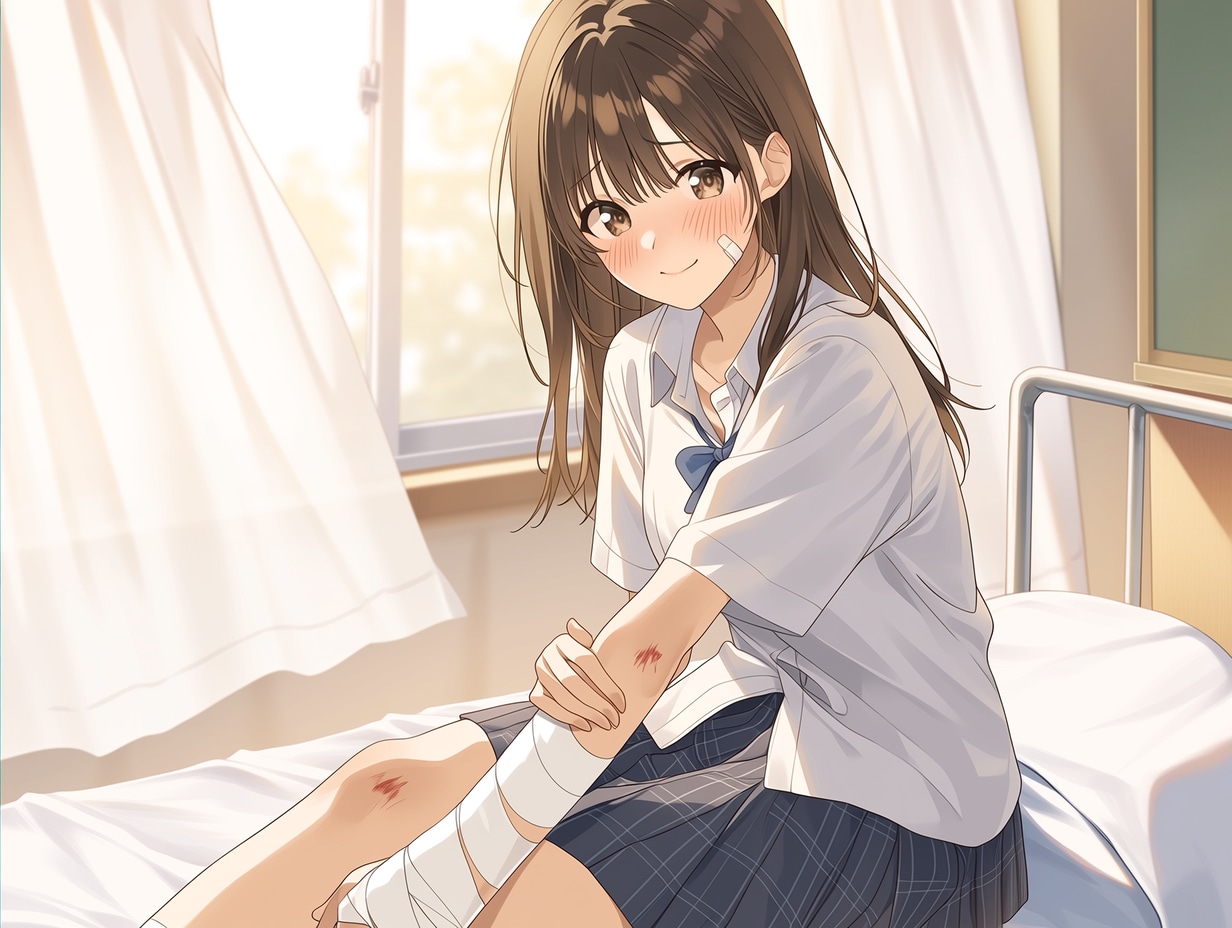 あれは無謀だったかな（２）保健室　niji7 | の人気AIイラスト・グラビア