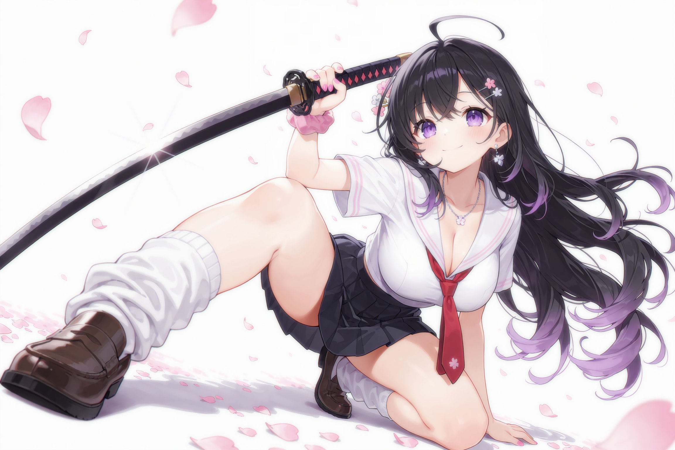 女子高生×刀 | の人気AIイラスト・グラビア