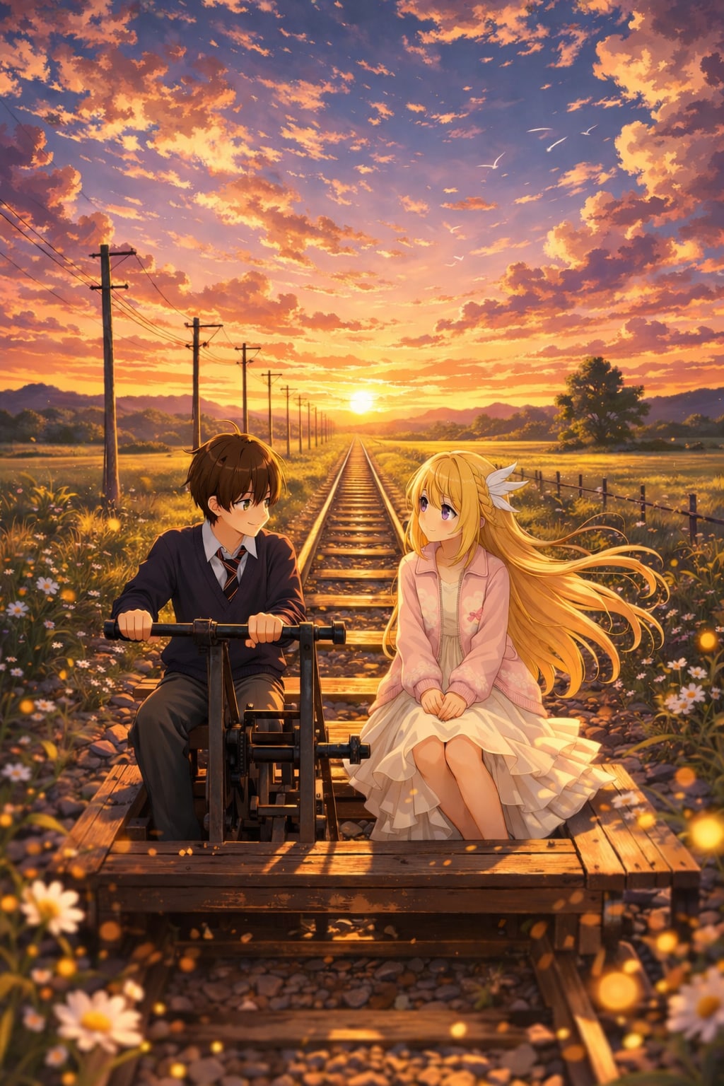 夕焼けレールの帰り道