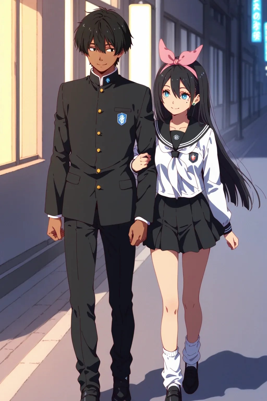 制服デート瑠璃海&地遥