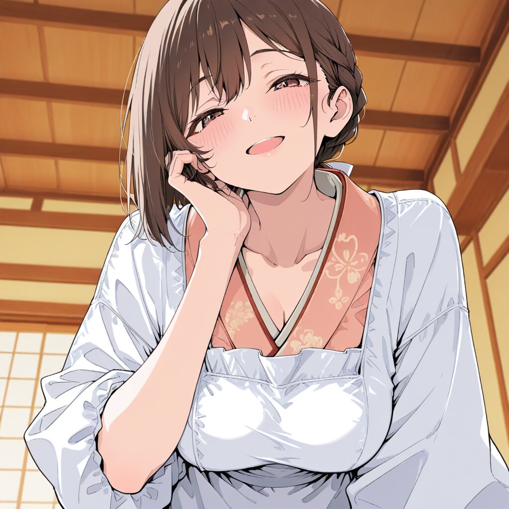 割烹着の妻