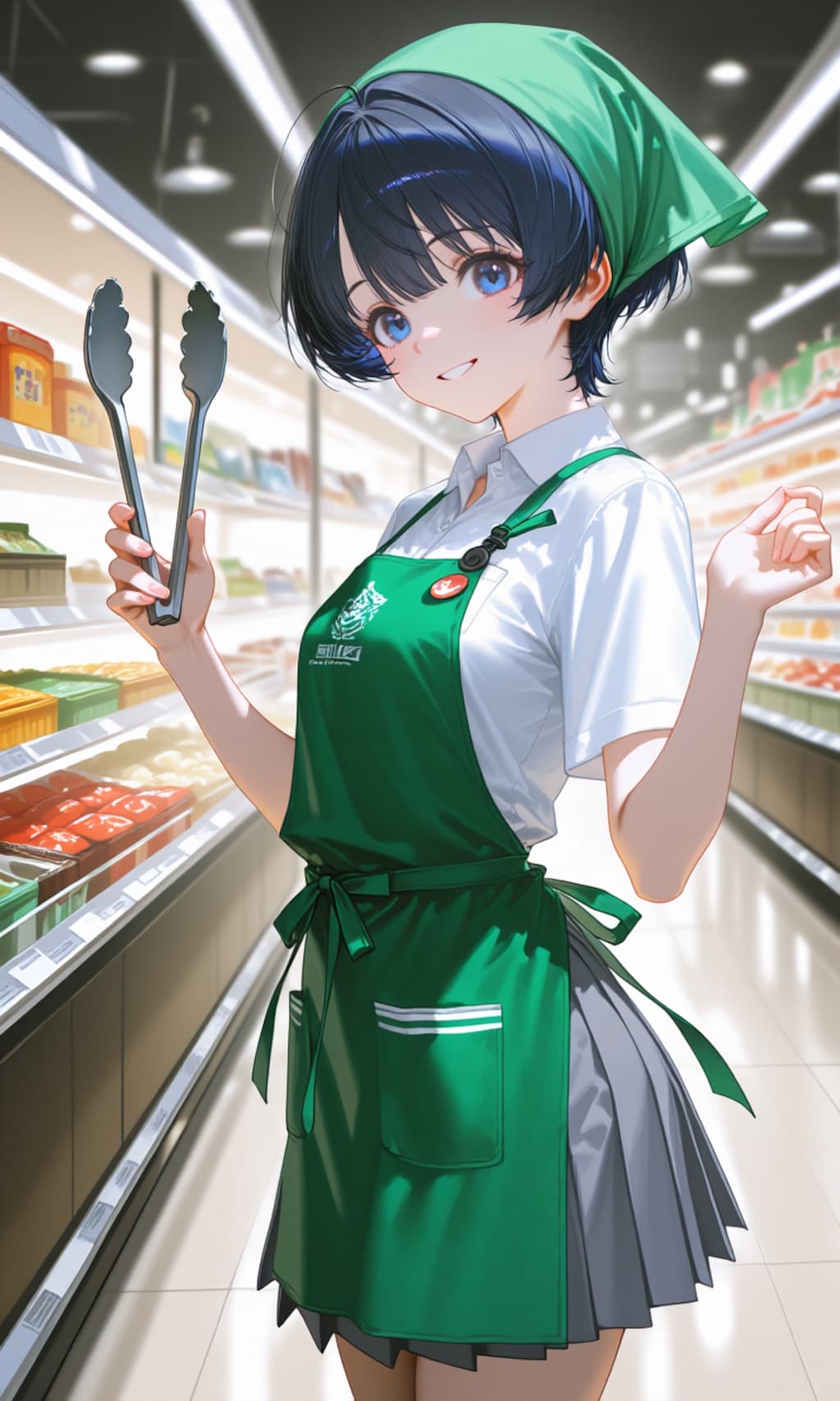 スーパーでバイトな柑菜ちゃん