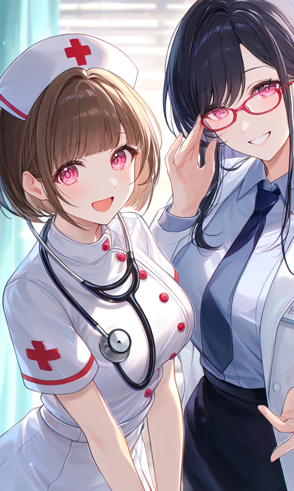 【うちの子親子】アヤちゃん＆ルリコさん | の人気AIイラスト・グラビア