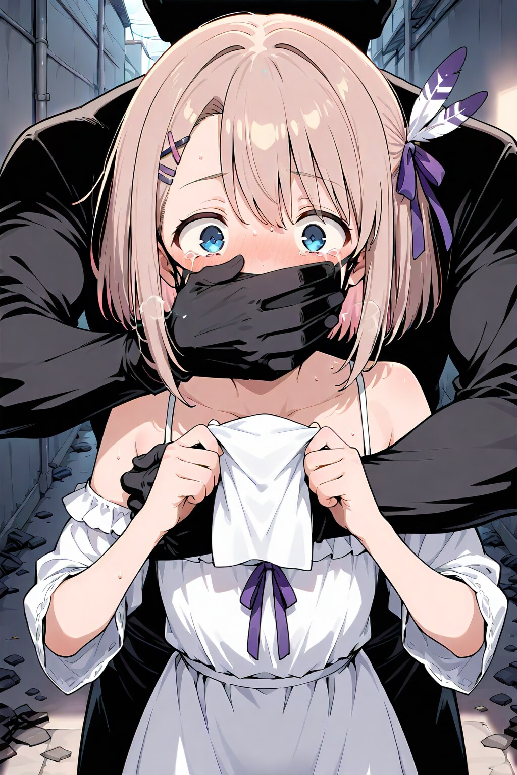口を塞がれた女の子たち