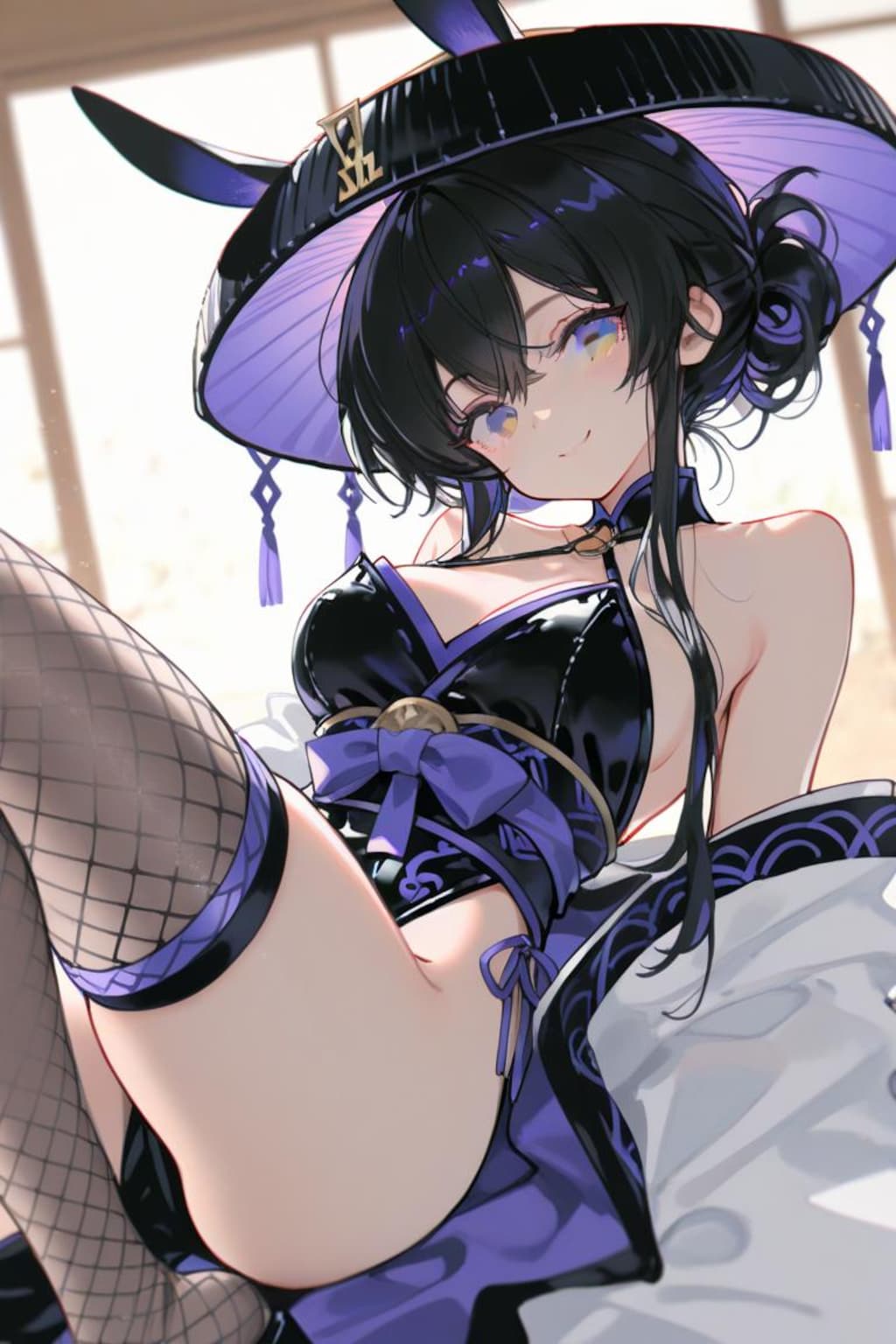 編み笠バニー