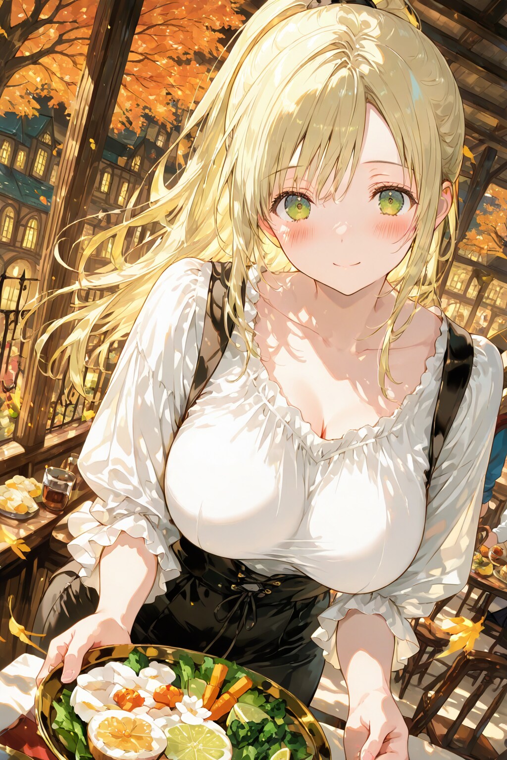 落ち着いた食堂の看板娘