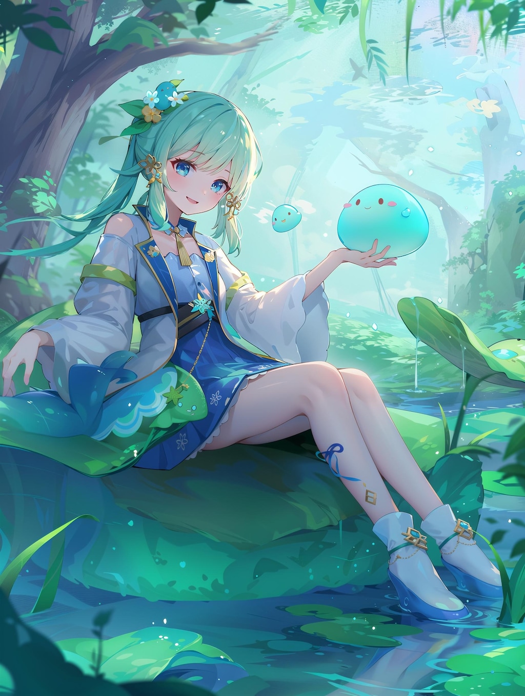 神秘の森のスライムガール