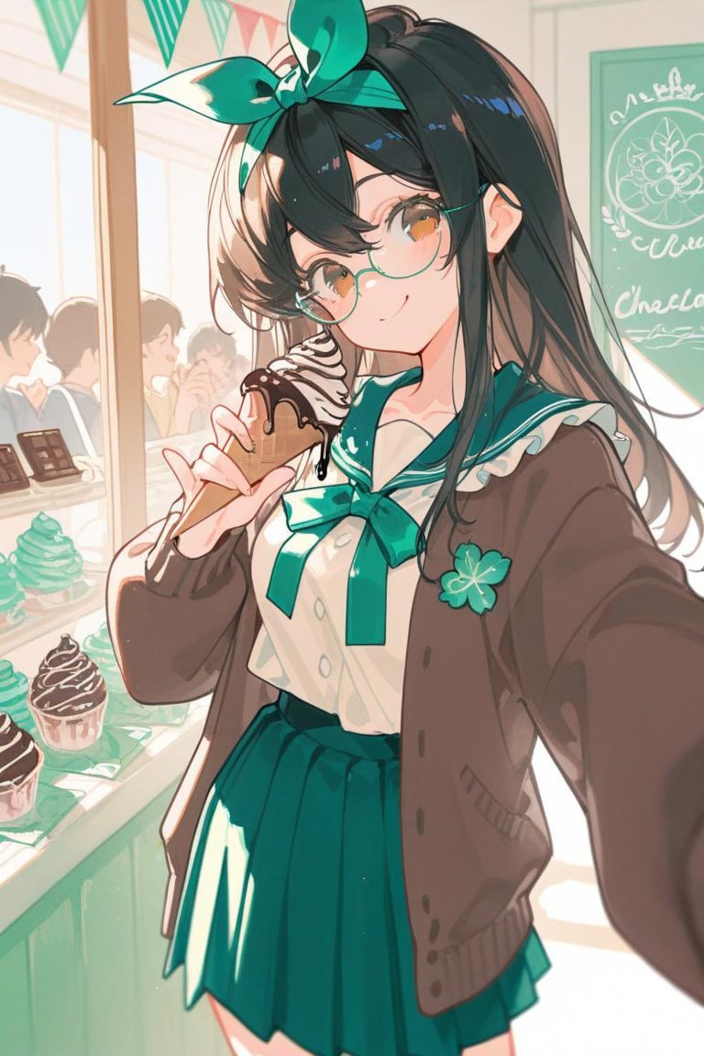 <うちの子ちゃん>2/19はチョコミントの日！