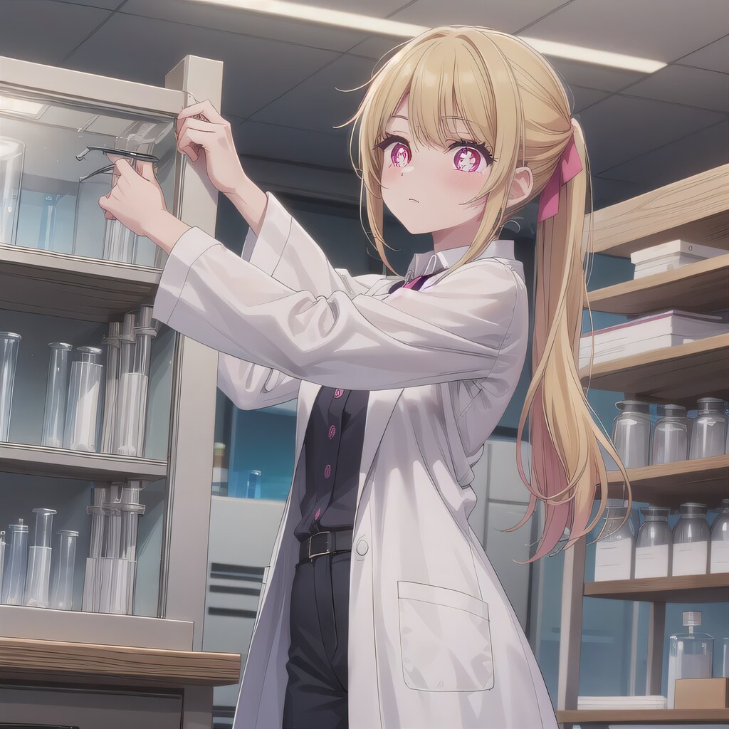 金髪ポニテで白衣の少女３