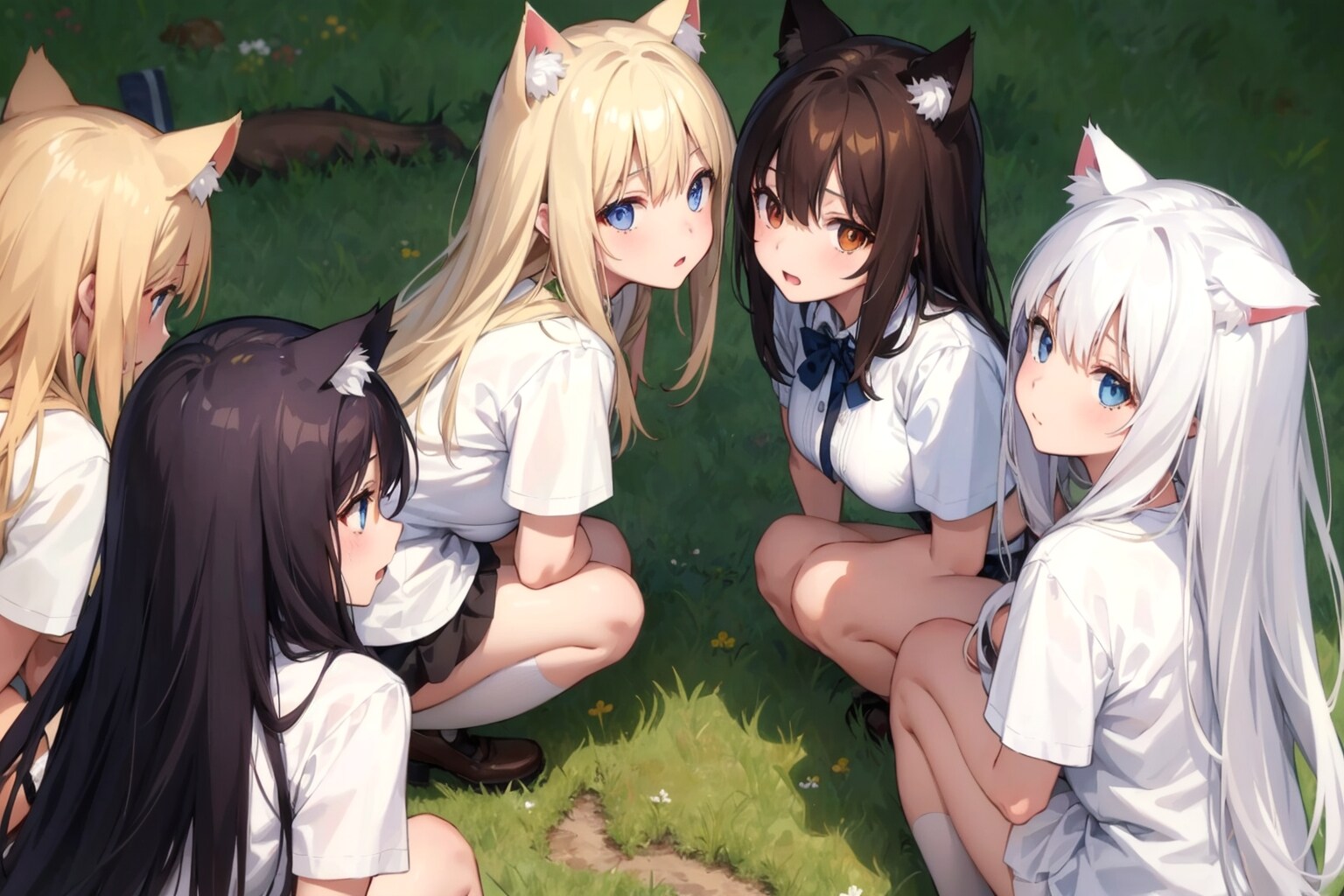 猫娘の集会