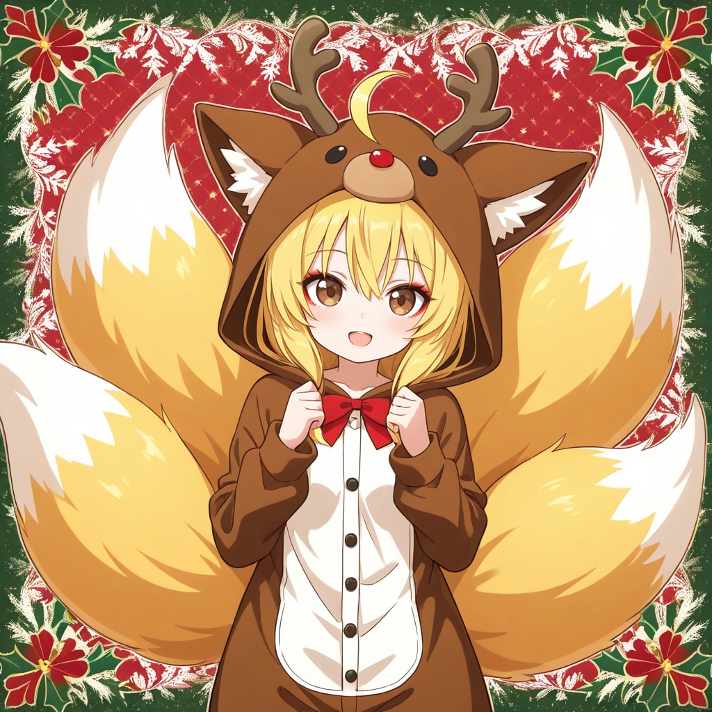 トナカイ役狐っ娘