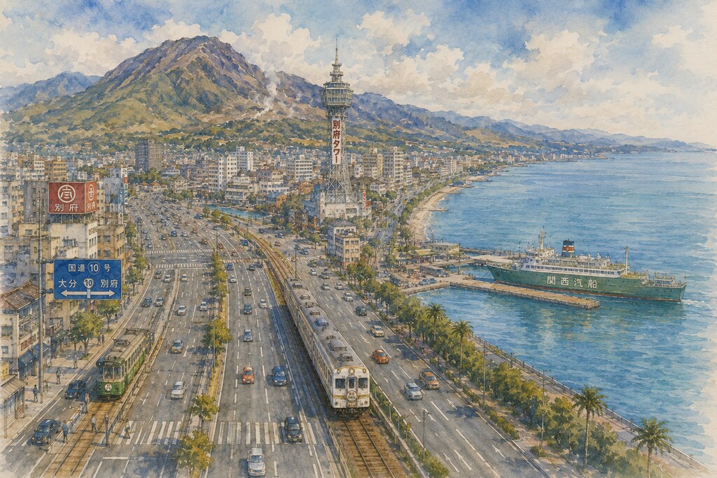 ようこそ別府温泉へ