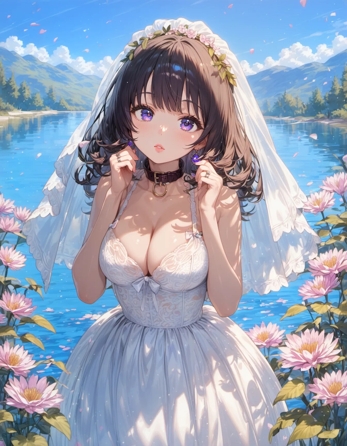 Vows by the Azure Lake | の人気AIイラスト・グラビア