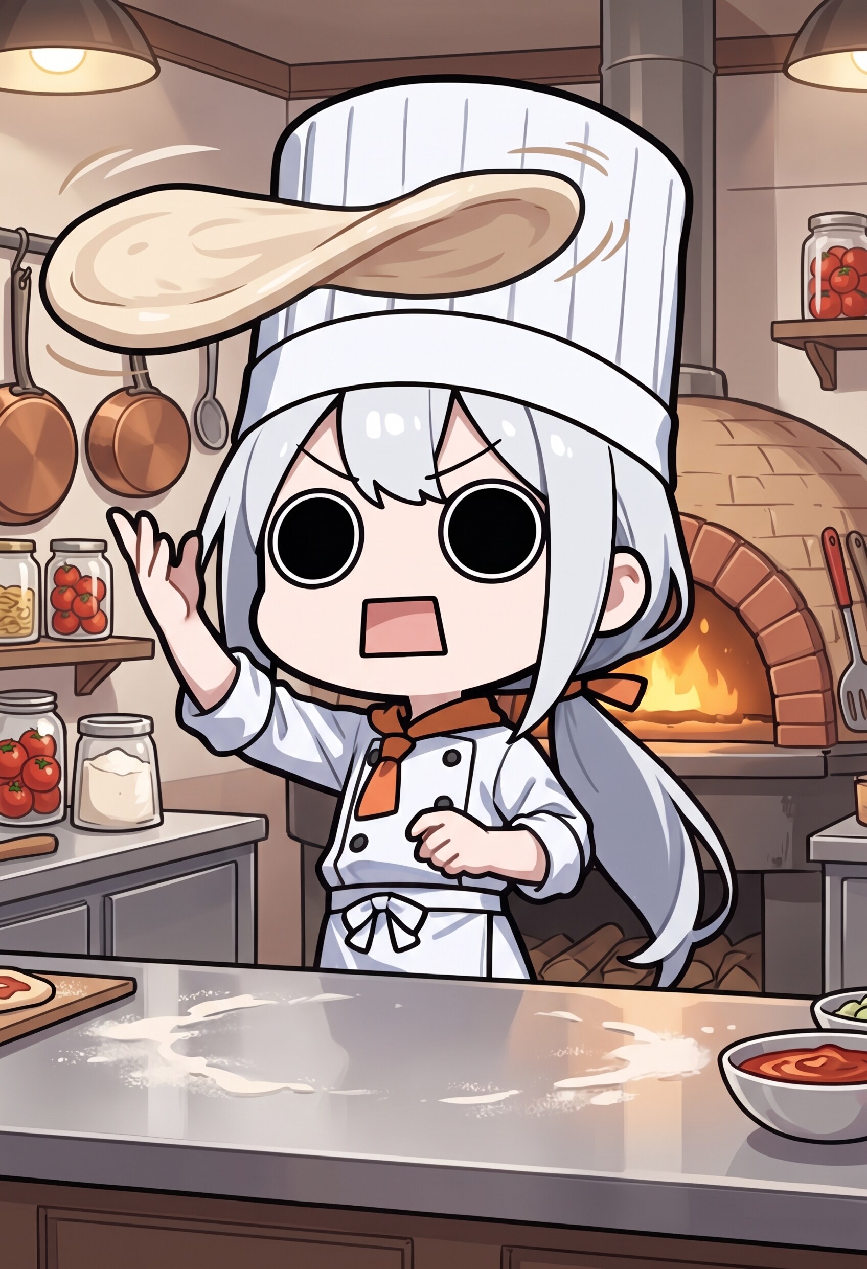 ピザを作るえらいこっちゃ嬢 | の人気AIイラスト・グラビア
