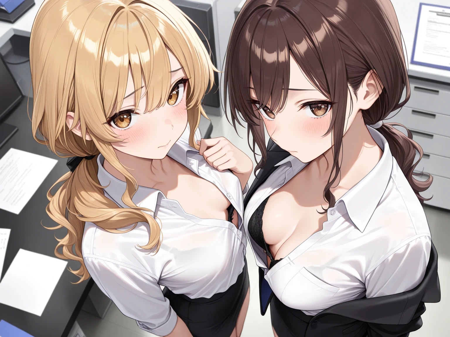 2人の胸元