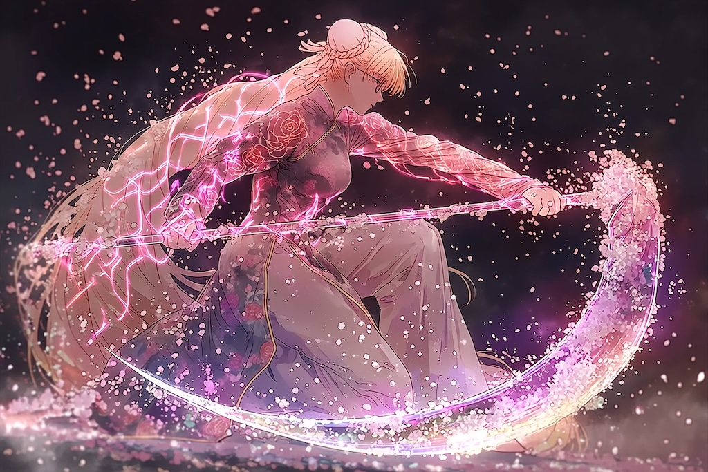 スタンド持ち大鎌使いのカンフー少女を召喚 (属性多過ぎッ!)