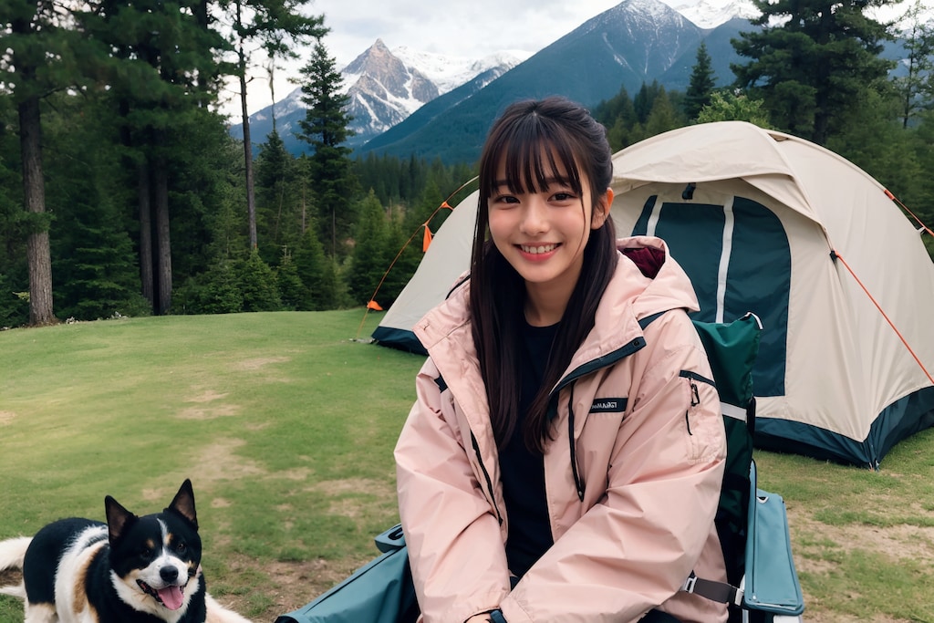 ワンちゃんとキャンプ