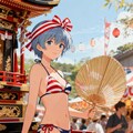 今年の秋祭りは真夏みたい！ 2枚目
