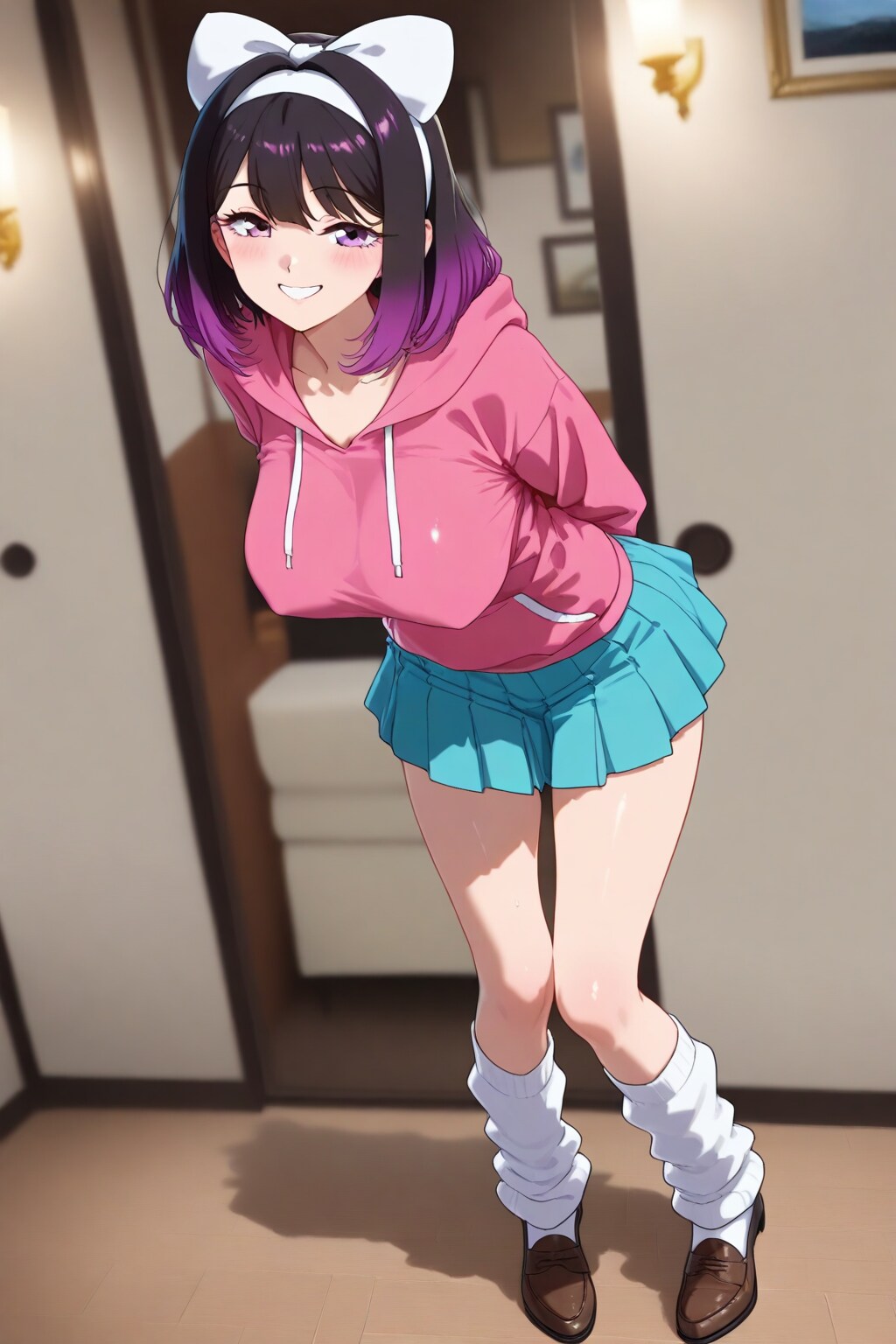 なぁに〜？私の美脚に惚れちゃった？
