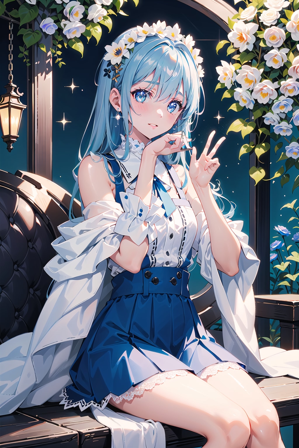 Silver & Blue