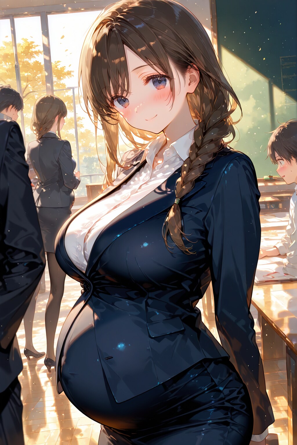 先生は産休