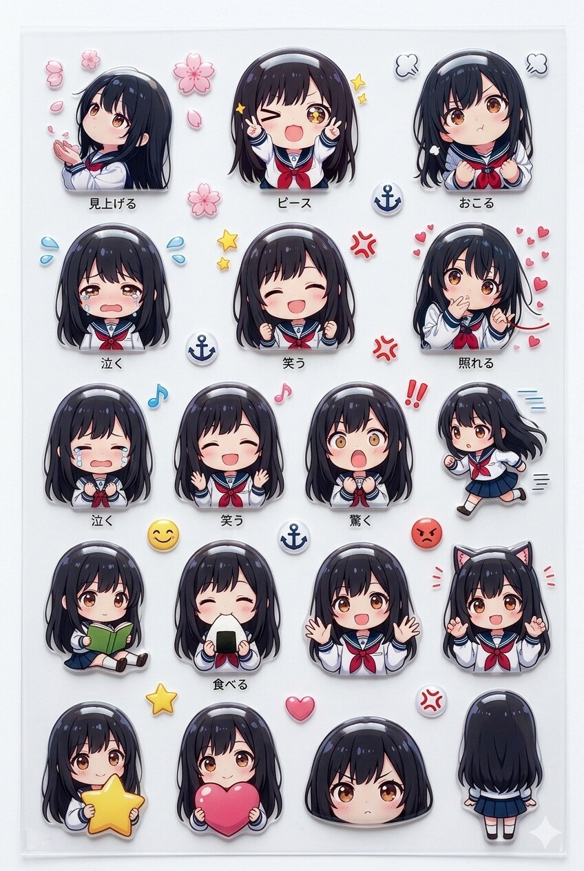 うちの子シール